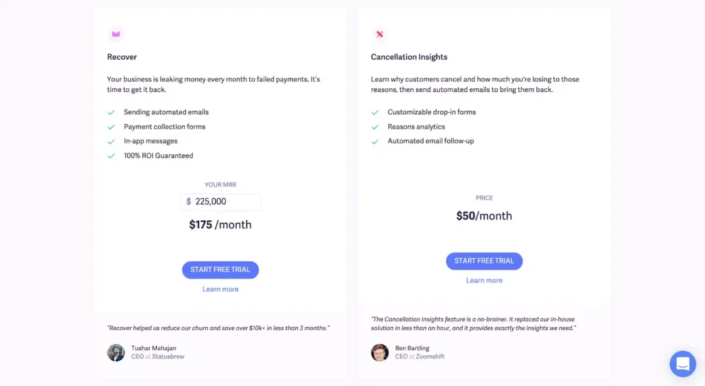 Feature-based pricing