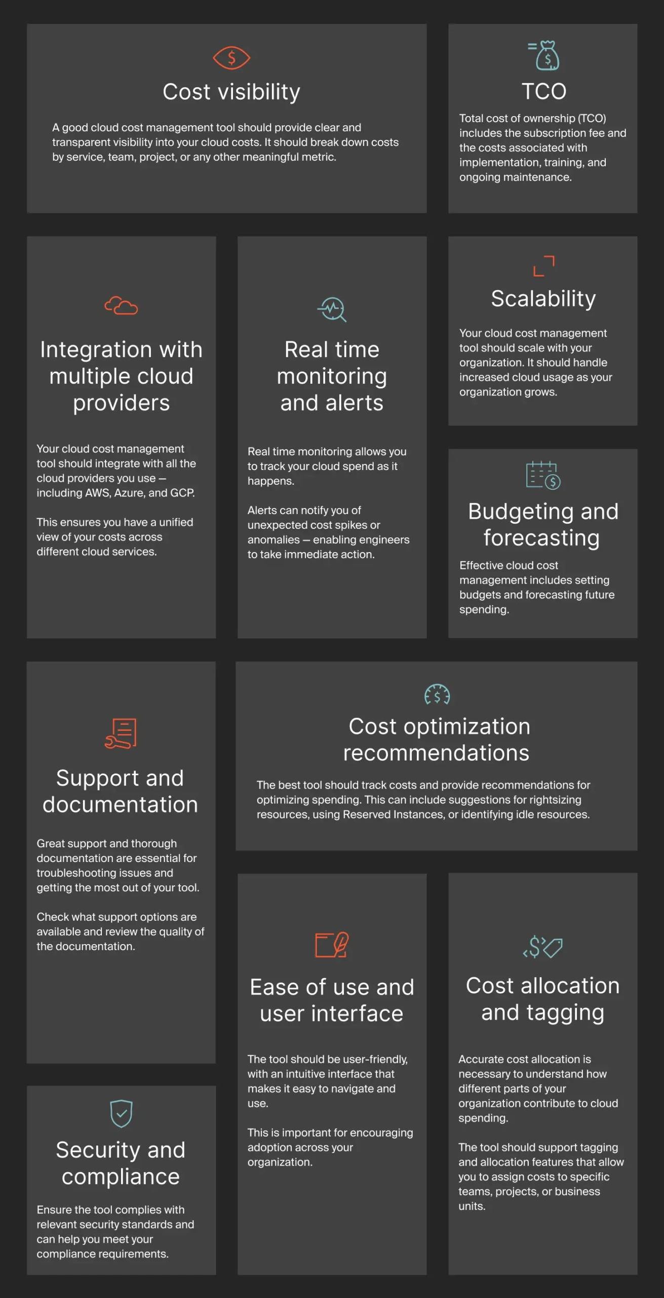 What To Consider In A Cloud Cost Management Tool