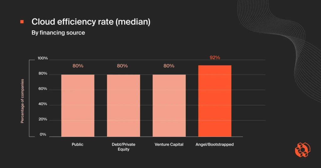 Cloud Efficiency Rate - By Financing Source