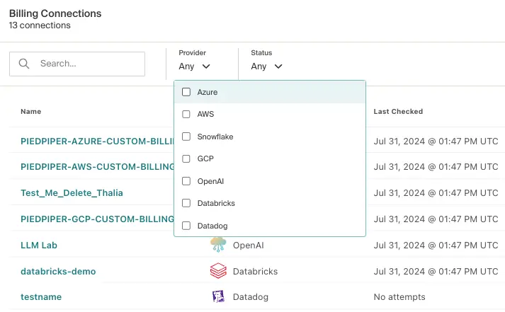 Connections Page Improvements