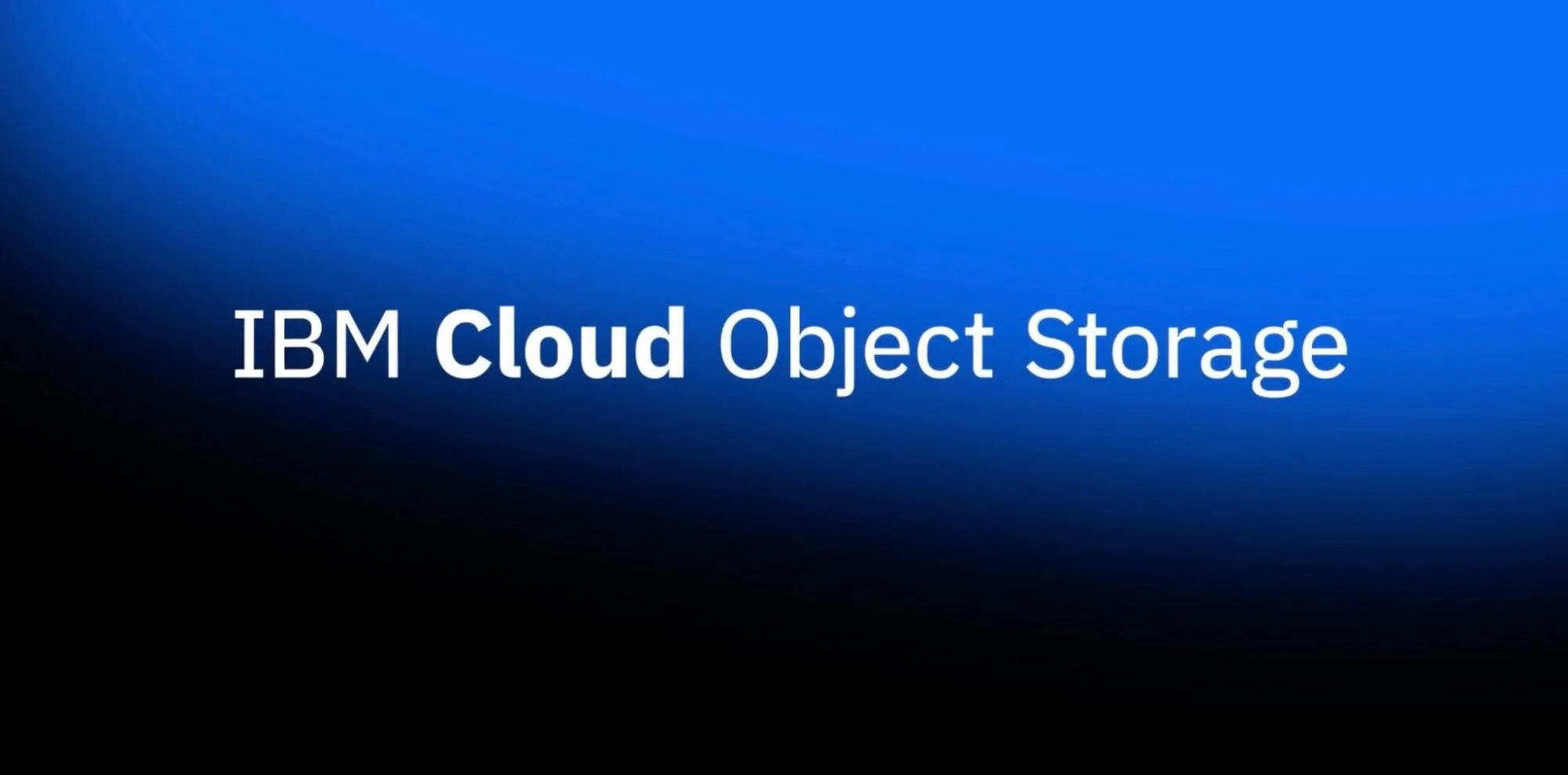 IBM Cloud Object Storage