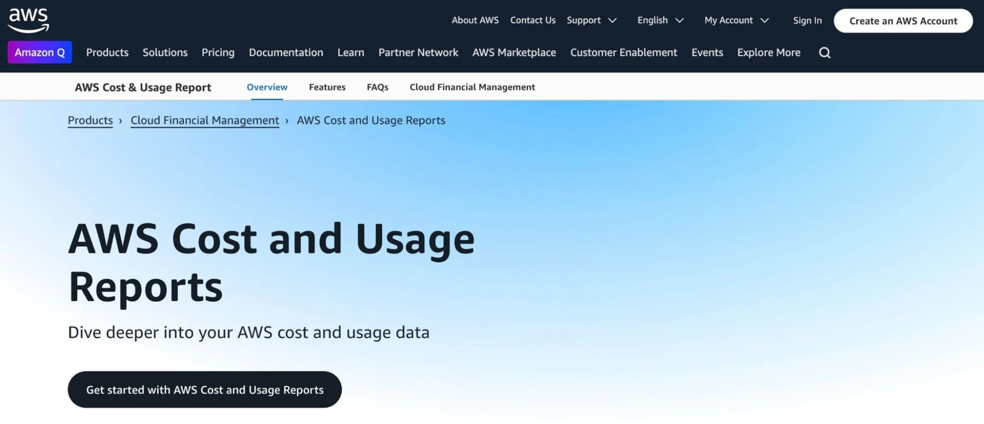 AWS Cost and Usage Report