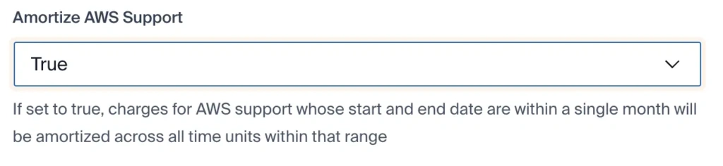 AWS Support Amortization