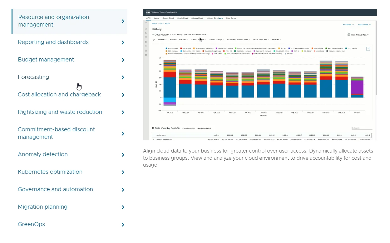 CloudHealth reporting